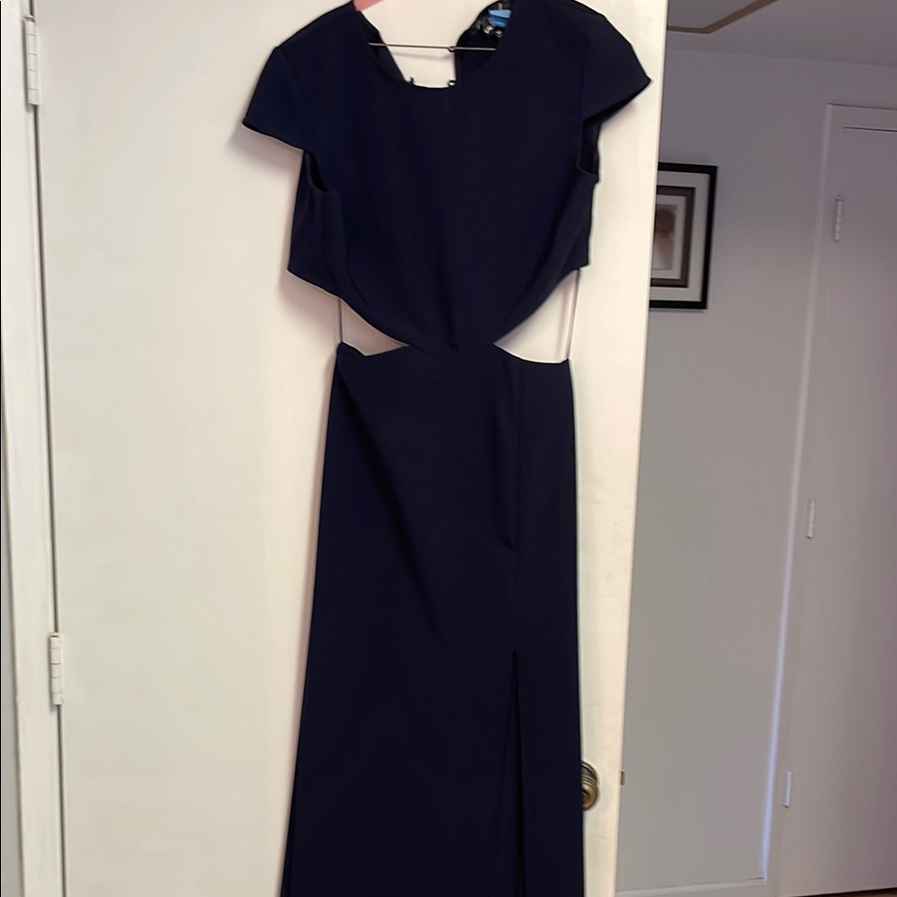 Elegant Navy Blue Women's Dress